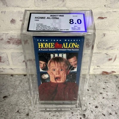 Beckett 1991 Home Alone VHS Tape Graded 8.0 EX+ VHS DNA SLIPCOVER - Image 1 of 4