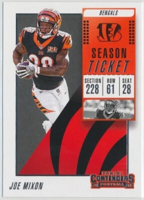 2018 Panini Contenders Football Joe Mixon #80 Cincinnati Bengals - Image 1 of 2