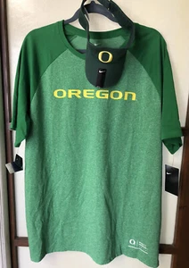 NEU! Oregon Ducks NIKE BUNDLE Herren grün Dri-Fit SHIRT Gr. XL & Nike VISIER - Bild 1 von 12