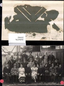 235442,Foto AK Lambach Familie Gruppenfoto Briefträger Pfeife pub Foto Hans Mixe - Bild 1 von 1