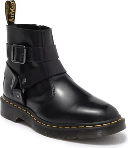 Dr Martens Airwair Jaimes Leather Buckle Chelsea Black Boots Men’s Size 7/ Wm 8 - Picture 1 of 9