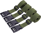 4 pack Adjustable Luggage Nylon Webbing Straps with Quick Release Buckle, Belt