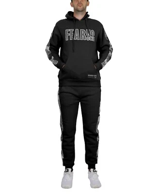 Conjunto de 2 piezas de sudadera con capucha y jogger Tech Fleece para hombre con diseño de cremallera de sellado térmico S-4XL Foto 1 de 2