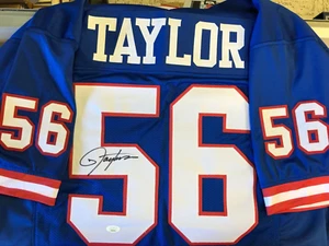 Lawrence Taylor Giants Signed Auto Autograph Custom Jersey JSA Hof SB Champ - Picture 1 of 4