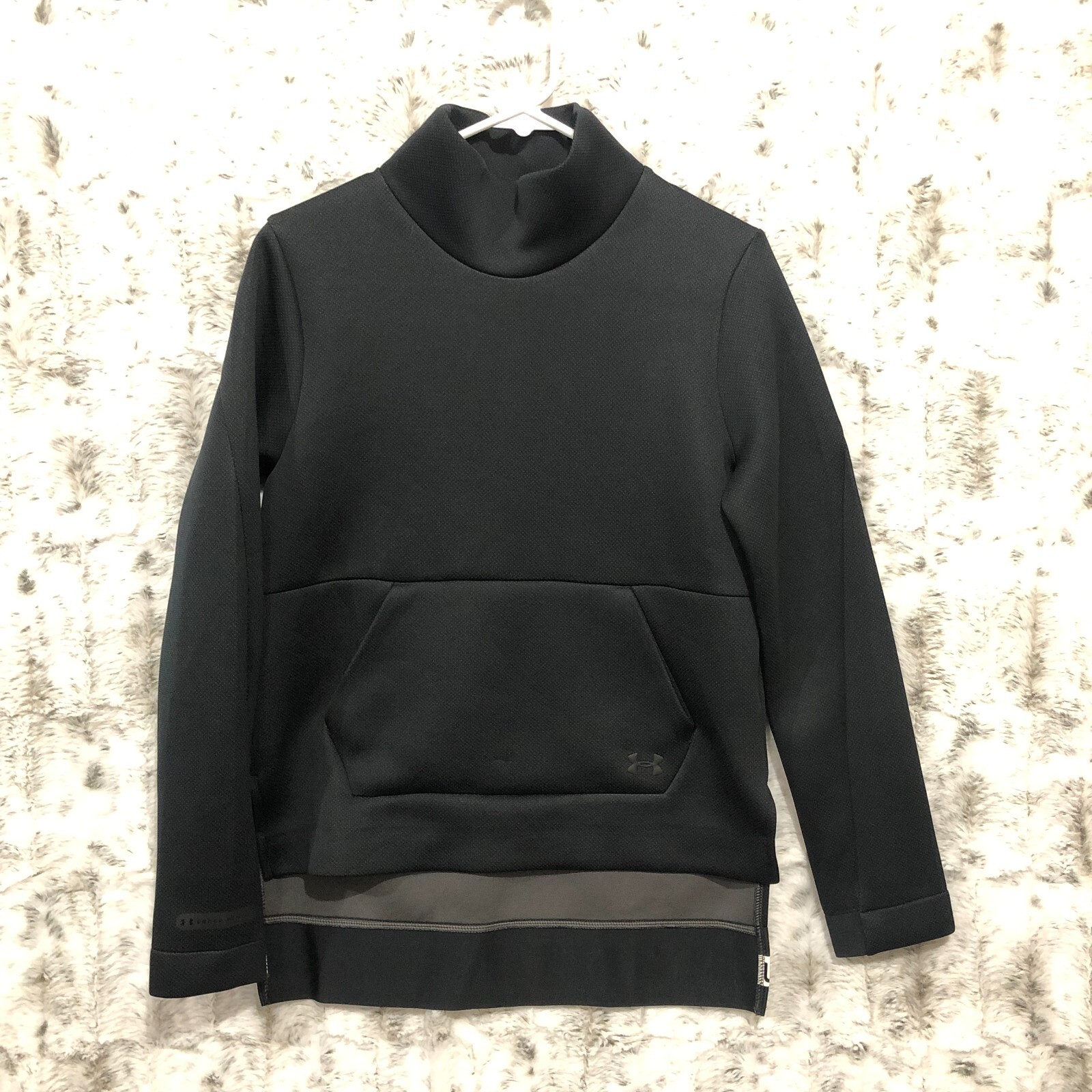 Mock Neck Long Sleeve T-Shirt-Ivory 