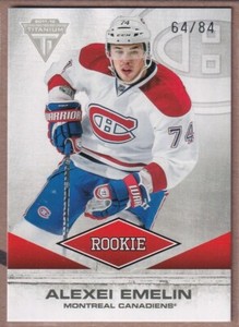 2011-12 Panini Titanium Spectrum #113 Alexei Emelin RC /84