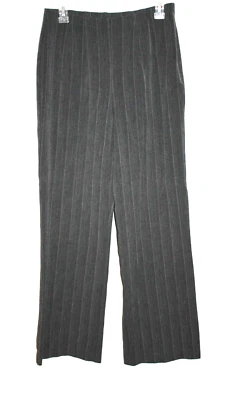 Pantalones de vestir elásticos para mujer East Fifth cremallera lateral gris rosa a rayas talla 10 Foto 1 de 3