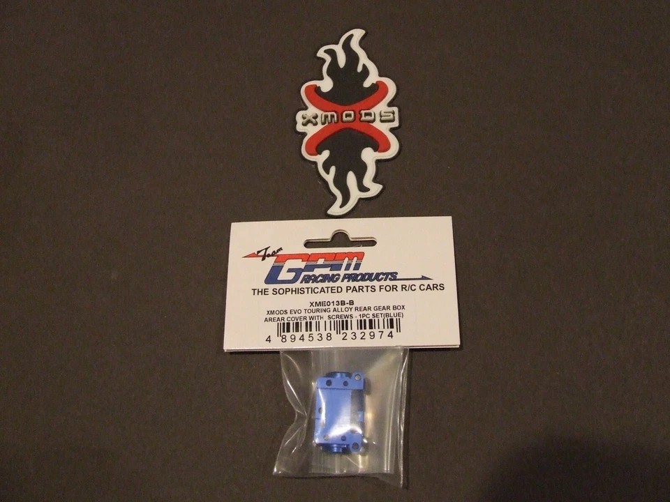 XMODS EVO TOURING GPM ALLOY REAR GEARBOX REAR COVER XME013B BLUE NEW ALUMINUM - Image 1 of 1