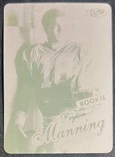 PEYTON MANNING~1998 FLEER UPTRA ROOKIE PRINTING PLATE RC #416 COLTS BRONCOS RARE