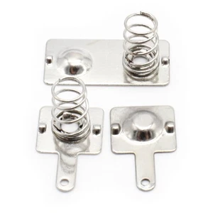 Terminal Set Spring Solder Tab for AAA Battery Holder Compartment Handset Remote - Picture 1 of 7
