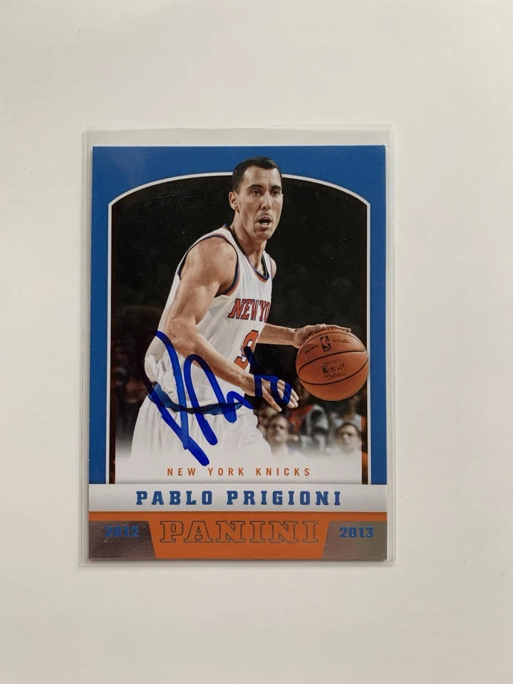 2012-13 Pablo Prigioni Signed Autographed ROOKIE RC Panini #295 New York Knicks - Image 1 of 1