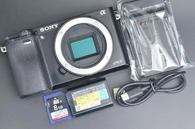 Sony A6000 24.3MP Digital Camera Black Body 8,040 Shots #F59 - Image 1 of 4