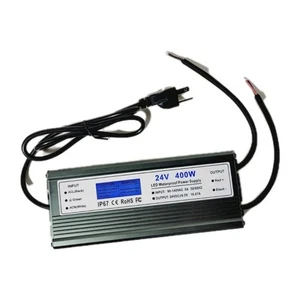 24V Power Supply 16.67A 400W IP67 Waterproof LED Power Supply AC 90-140V - Picture 1 of 6