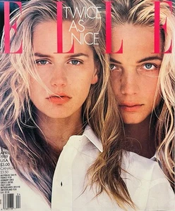 RARE ELLE INTERNATIONAL APRIL 1989 CINDY CRAWFORD Yasmin Le Bon GREAT GIFT IDEA - Picture 1 of 22