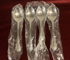 Oneida Stainless Mansfield Soup Spoons set of 4 ~ 6.75" Long ~ BRAND NEW! - Picture 1 of 2