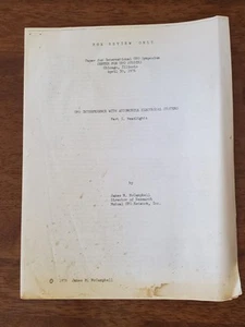 James M. McCampbell 1976 UFO Interference With Automobile Electrical Systems - Picture 1 of 5