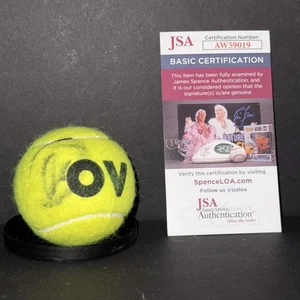 NOVAK DJOKOVIC SIGNED AUSTRALIAN OPEN TENNIS BALL US OPEN WIMBLEDON JSA COA AUTO - Picture 1 of 2