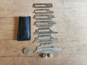 Misuratore filetto saldatura set 7 pezzi fibra metallo prodotti USA con manicotto macchinista vintage - Foto 1 di 24