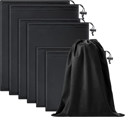 Bolsa de almacenamiento de juguetes de 6 piezas Bolsa de microfibra para gafas de sol Estuche plegable Foto 1 de 4