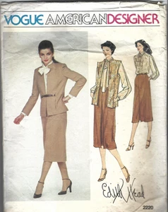 Vogue Sewing Pattern 2220, Edith Head Vintage Jacket, Skirt, Blouse, Size 14 - Picture 1 of 3