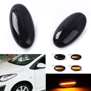 LED Turn Signal Light Indicator Side Dynamic For Mazda 2 3 5 6 BT-50 MPV 2PCS - Picture 1 of 20