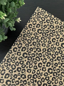 BLACK LEOPARD SAFARI Design Tissue Paper Sheet Choose Size & Package Amount - Picture 1 of 5