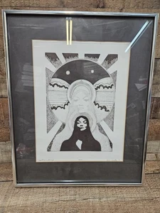 Egotista Radierung von Tom Lovette 1971 signierter Druck 2 der 150 - Bild 1 von 8