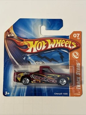 Tarjeta corta rara Track Stars Chevy 1500 2007 Hot Wheels #117/223 07/12 Track Aces Foto 1 de 4