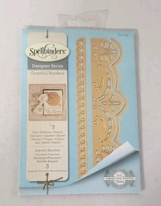 Spellbinders Designer Series Graceful Borders 3pcs Steel Craft Die Set New Open - Picture 1 of 3