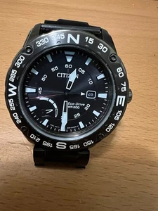 Citizen Eco-Drive Uomo PRT Bussola Girevole Lunetta Grigio 44mm - Foto 1 di 8