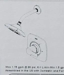 Delta Modern Transitional Single Handle Shower Trim Black T142339-BL-PP NEW! - Picture 1 of 1