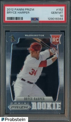 Panini Prizm #152 2012 Bryce Harper Nationals radiocontrol novato PSA 10 GEMA como nuevo Foto 1 de 2