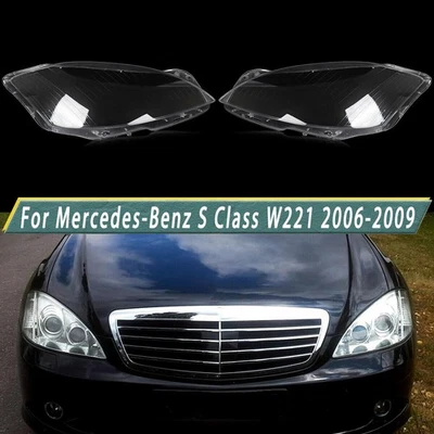 Cubierta de lente de faro delantero para Mercedes-Benz Clase S W221 2006-2009 Foto 1 de 4