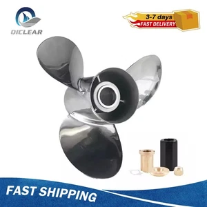 13 x 21 Stainless Propeller For Mercury Outboard 40-140HP 15 Spline,RH 21Pitch - Picture 1 of 2