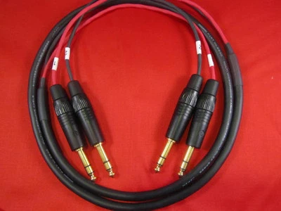Mogami 2930,  2 Channel 26AWG Snake Cable W/ Neutrik Gold TRS to TRS, 4 Ft. - Image 1 of 4