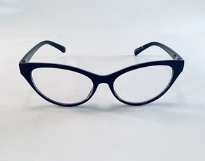 Betsey Johnson Reading Glasses Black Medium Cat Eye Readers +2.00  - Picture 1 of 5