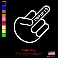 F--  Covid  Virus  19  Vinyl Decal Window Bumper Laptop Sticker