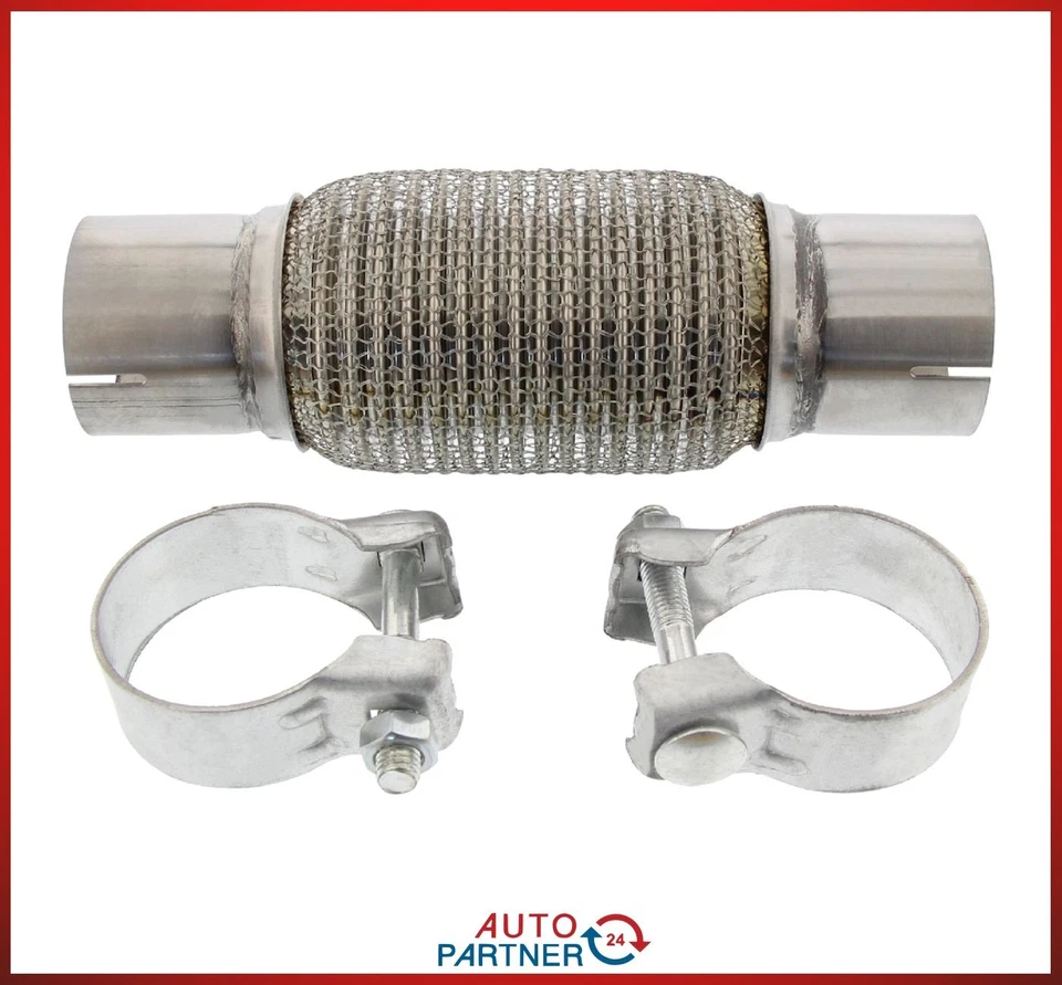 Soft Flexrohr für Abgasanlage 250 x 60 mm inkl. Anschlussrohr + Schellen - Bild 1 von 1