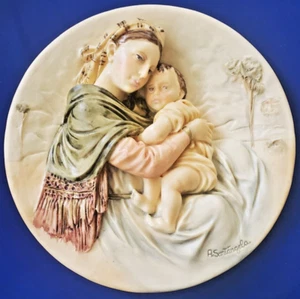 Placa Coleccionista Italiana Santangela 3D Pintada a Mano Edición Limitada CERTIFICADO - Imagen 1 de 7