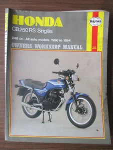 Haynes Honda CB250RS Singles Workshop Manual 732 1991 - Picture 1 of 2