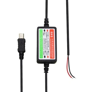 USB Hardwire Car Charger Power Cable Cord Kit for Garmin Dash Cam 10 20 35 DVR - Picture 1 of 3