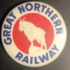 Great Northern Railroad Railway 2" Steel Pinback Button c1970's-80's