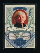 JANET YELLEN 2020 DECISION 2020 MONEY RELICS PREVIEW STAMPED #MO65 4/5