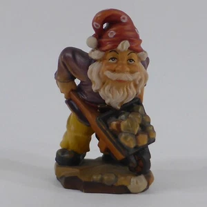 Figura de madera enano buscador de oro talla de madera Oberammergau pintada 9 cm (41) - Imagen 1 de 14