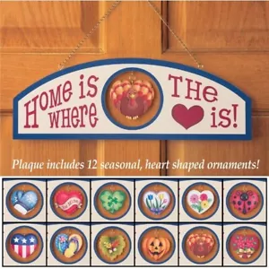 Monthly Welcome Hearts Plaque Wall Hanging Home and Office Decor - Picture 1 of 3