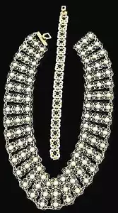 Set collana bracciale smalto sterling Willy Winnaess David Andersen anni 50 - Foto 1 di 10