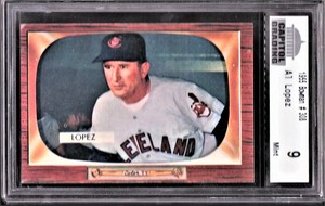 1955 Bowman #308 AL LOPEZ, CGS 9  Cleveland Indians, MINT 