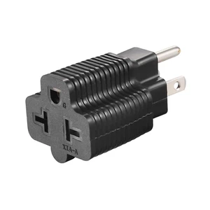 4-in-1 NEMA 5-15R auf 5-15P, 5-20P, 6-15P, 6-20P Adapter - 15 Amp auf 20 Amp Buchse - Bild 1 von 11