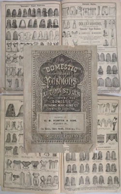 Antique Victorian 1877 Sewing Pattern Catalogue of Domestic Historical Fashions - Image 1 of 4