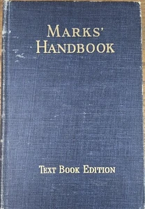 Mechanical Engineers' Handbook Lionel S. Marks Textbook 5th Edition 1951 - Bild 1 von 4